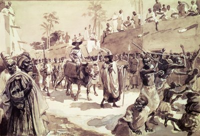 路易斯古斯塔夫·宾格船长（1856-1936）于1888年进入香港（纸上写字） 作者 路易斯·蒂纳尔（Louis Tinayre）